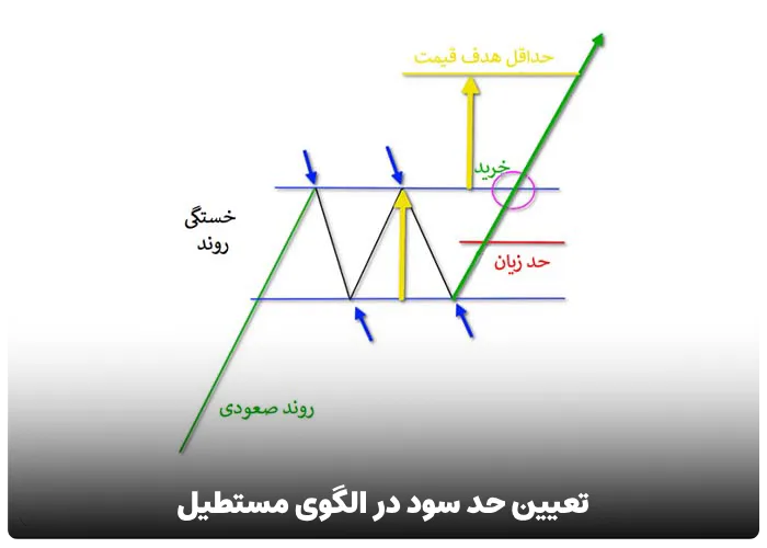 تعیین حد سود در الگوی مستطیل