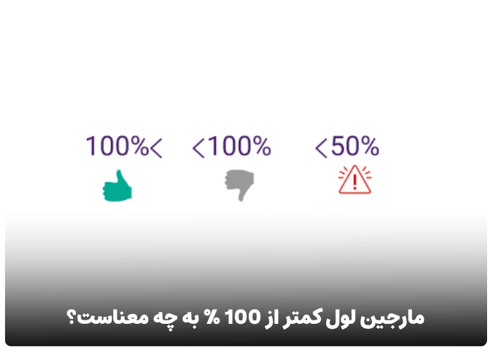 مارجین لول کمتر از 100 درصد