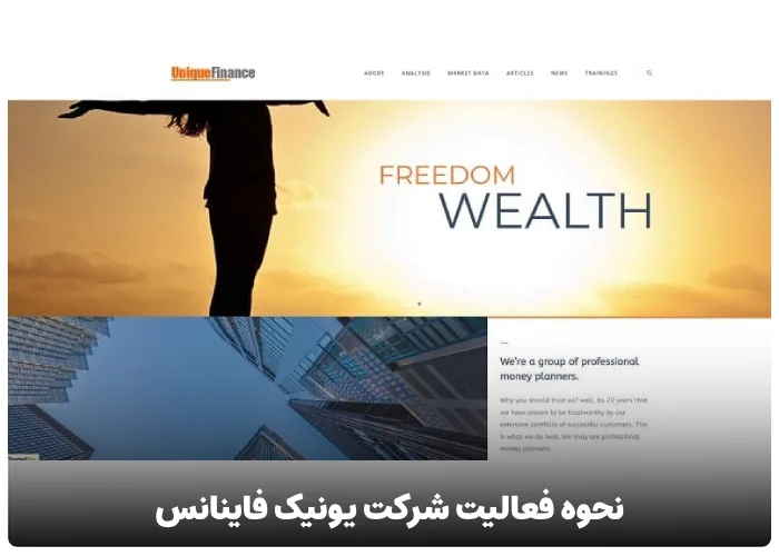 نحوه فعالیت شرکت یونیک فاینانس