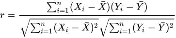 correlation coefficient