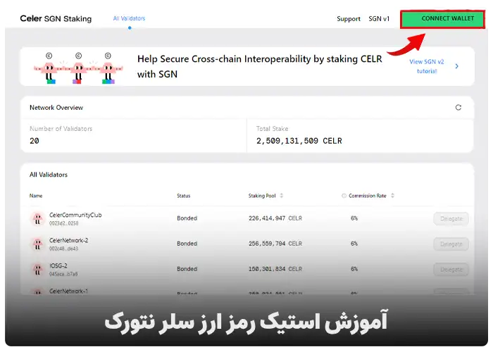 آموزش استیک رمز ارز سلر نتورک