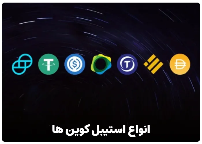 انواع استیبل کوین ها در بازار کریپتوکارنسی