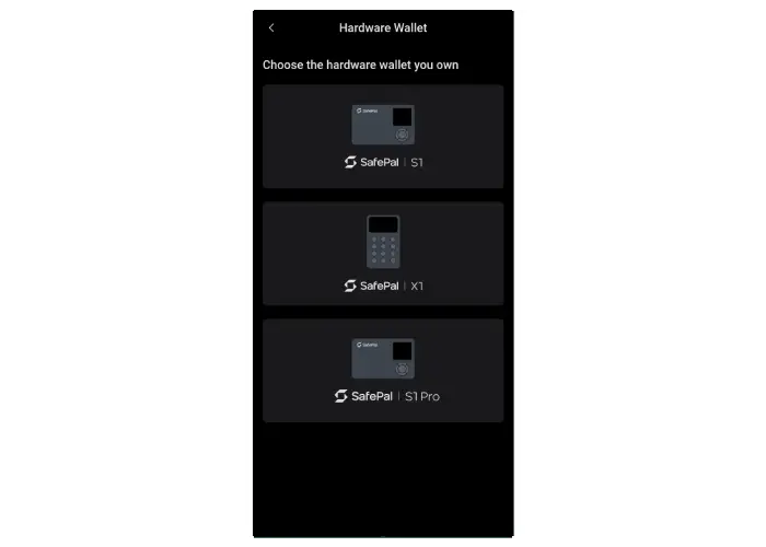 انتخاب کیف پول سخت افزاری Safepal