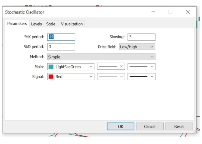 تنظیمات در سربرگ parameters