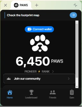 نحوه اتصال ایردراپ paws به کیف پول