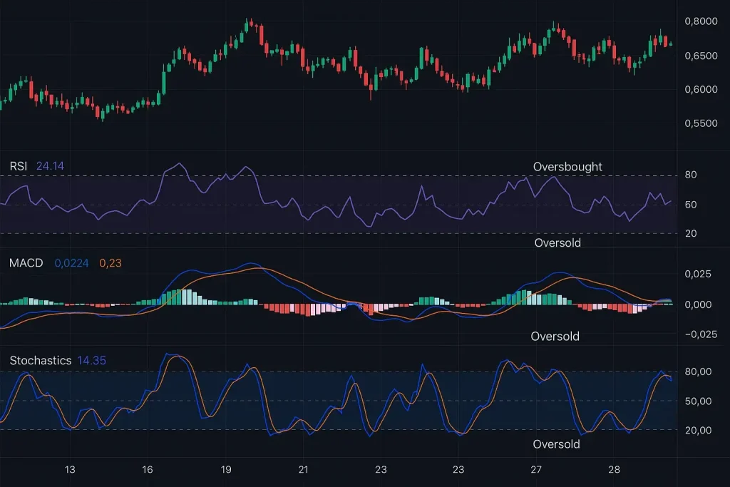 ابزارها و شاخص‌های مورد استفاده در معامله برخلاف جهت روند