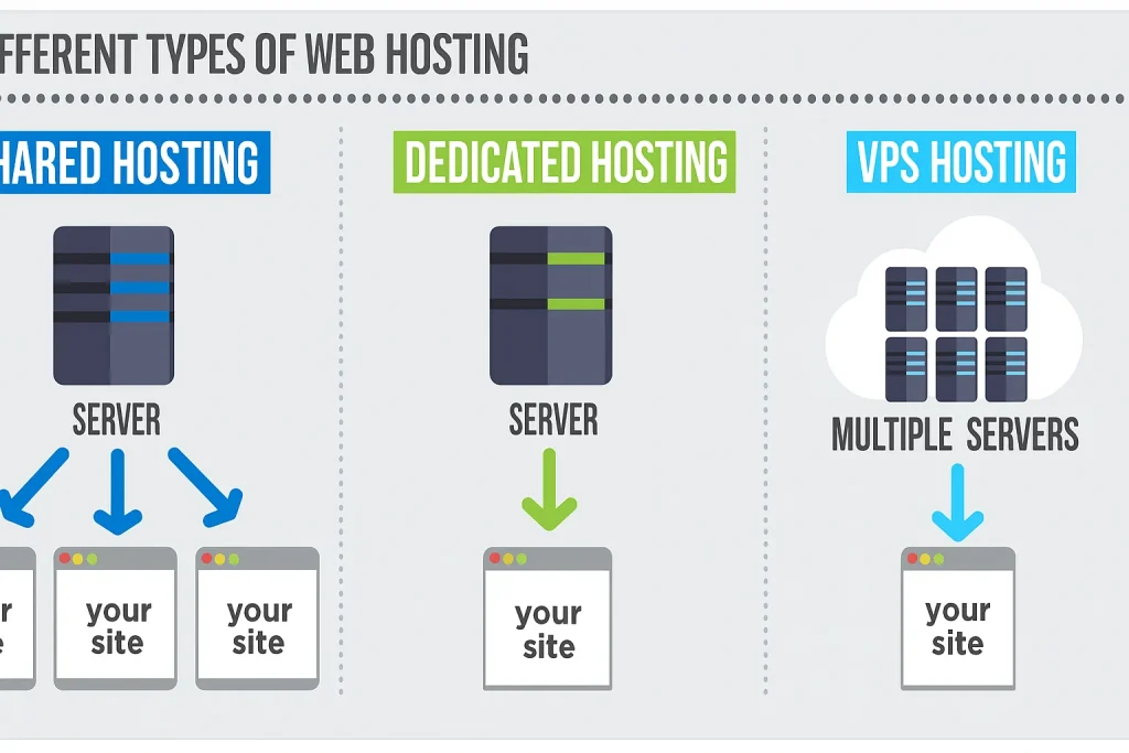 تفاوت VPS با هاست اشتراکی و سرور اختصاصی